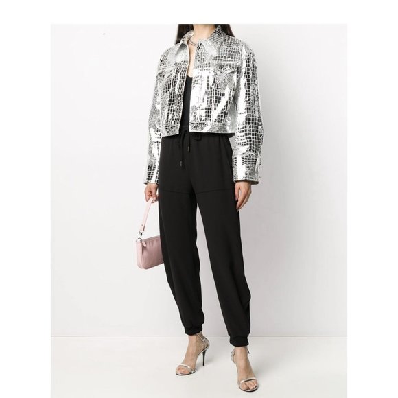 Just Cavalli Croc-effect metallic jacket - Picture 2 of 5
